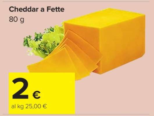 Cheddar a Fette
