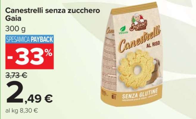Canestrelli senza zucchero Gaia