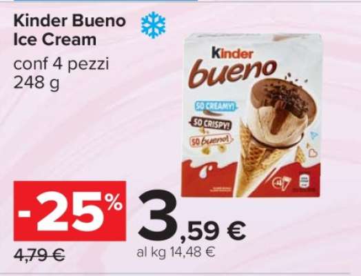 Kinder Bueno Ice Cream