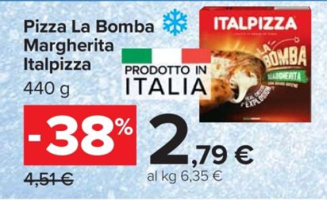 PIZZA LA BOMBA MARGHERITA ITALPIZZA