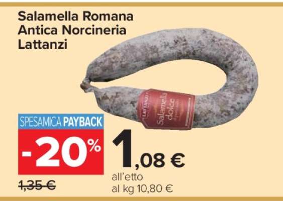 Salamella Romana Antica Norcineria Lattanzi