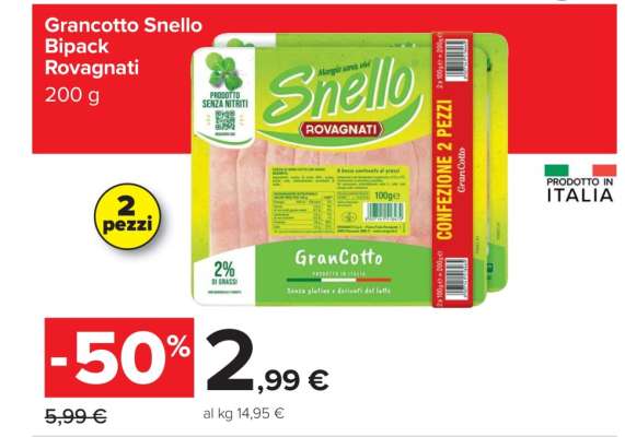 GranCotto Snello Bipack Rovagnati