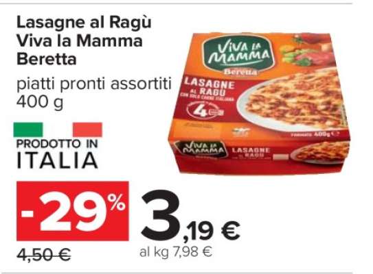 Lasagne al Ragù Viva la Mamma Beretta