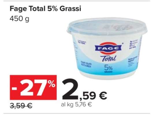 Fage Total 5% Grassi