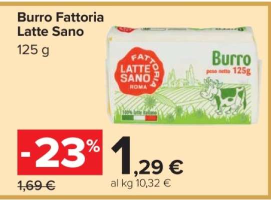Burro Fattoria Latte Sano