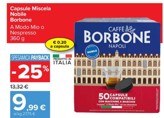Capsule Miscela Nobile Borbone