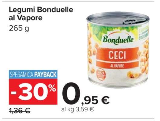 Legumi Bonduelle al Vapore
