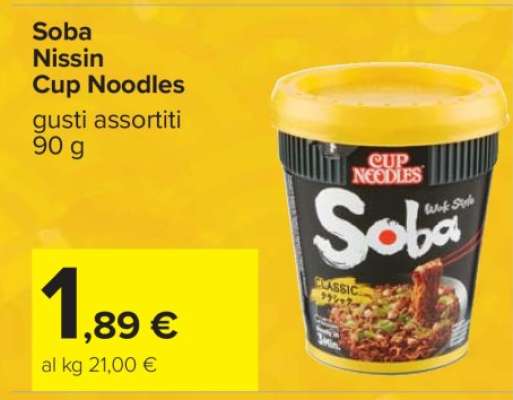 Soba Nissin Cup Noodles