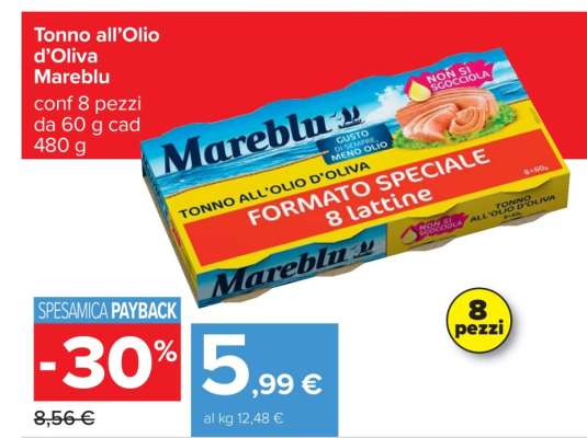 Tonno all’Olio d’Oliva Mareblu
