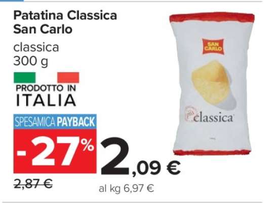 Patatina Classica San Carlo
