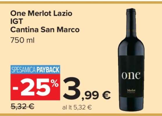 One Merlot Lazio IGT Cantina San Marco