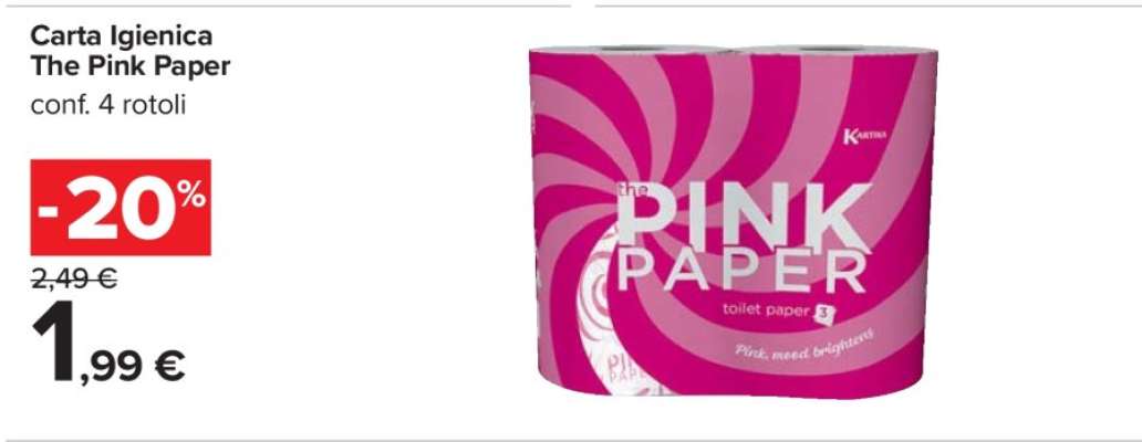 Carta Igienica The Pink Paper