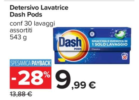 Detersivo lavatrice DASH Pods