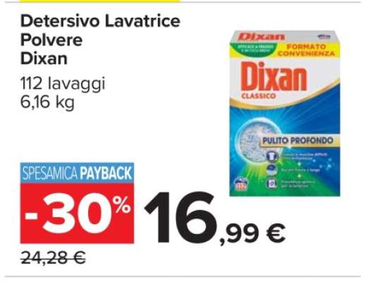 Detersivo Lavatrice Polvere Dixan