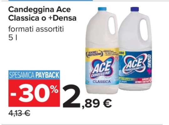 Candeggina Ace Classica o +Densa