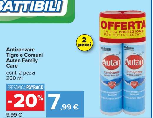 Antizanzare Tigre e Comuni Autan Family Care