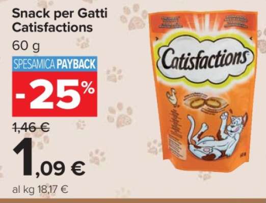 Snack per gatti Catisfactions