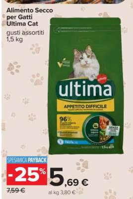 Alimento Secco per Gatti Ultima Cat
