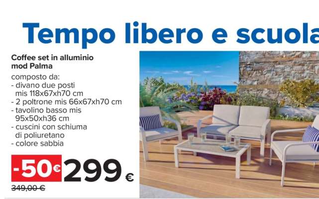Coffee set in alluminio mod Palma