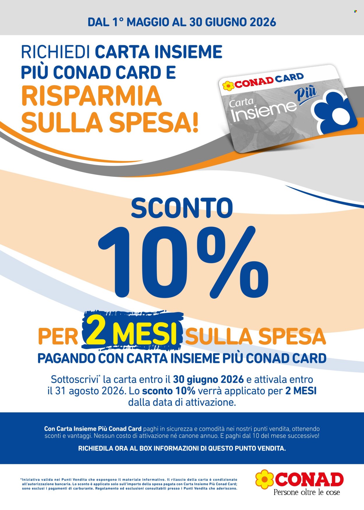Volantino Conad - 1/5/2026 - 30/6/2026. Pagina 1