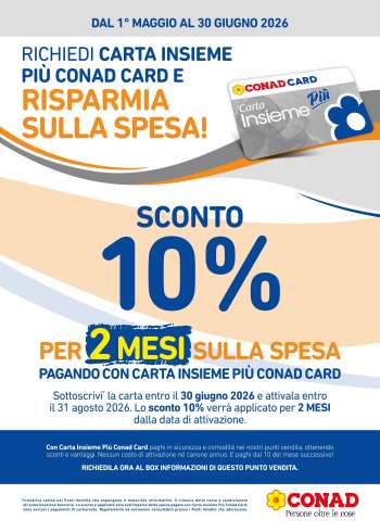 Volantino Conad - 1/5/2026 - 30/6/2026.