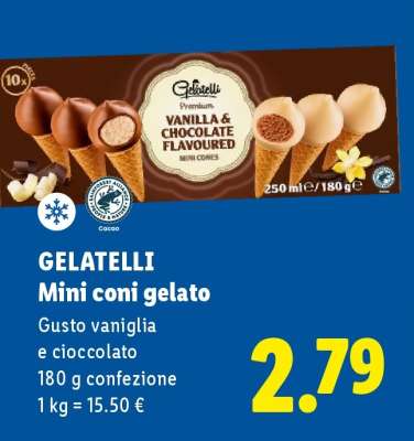 GELATELLI Mini coni gelato