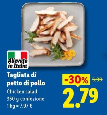 Tagliata Di Petto Di Pollo