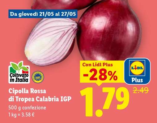 Cipolla Rossa di Tropea Calabria IGP