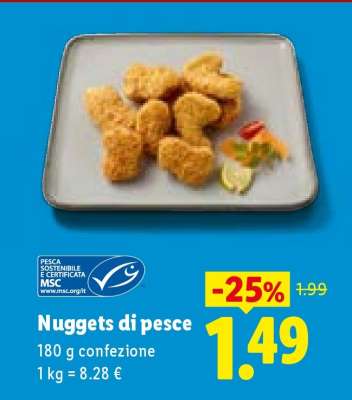 Nuggets di pesce