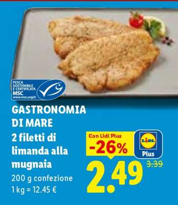 2 Filetti di limanda alla mugnaia
