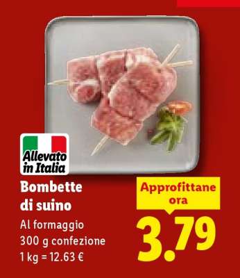 BOMBETTE DI SUINO