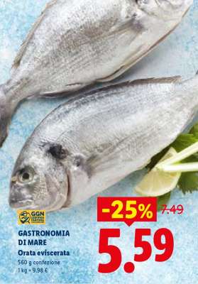 GASTRONOMIA DI MARE Orata eviscerata