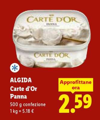 ALGIDA Carte d'Or Panna