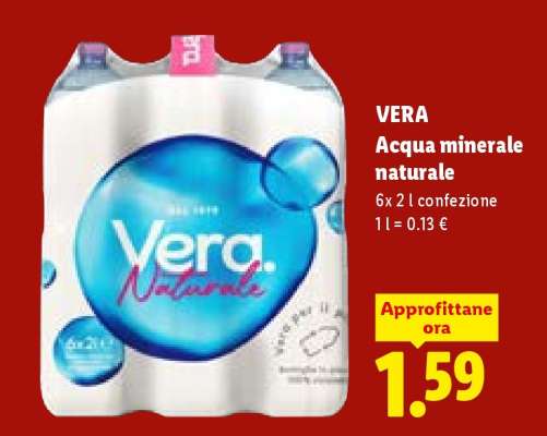 Vera Acqua Minerale naturale