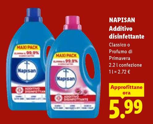 NAPISAN ADDITIVO DISINFETTANTE