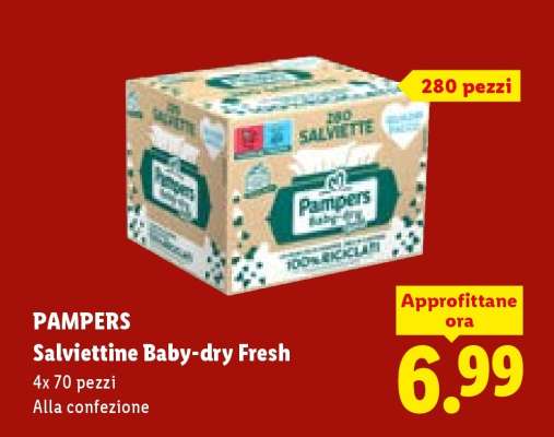 PAMPERS Salviettine Baby-dry Fresh