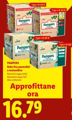 PAMPERS Baby Dry pannolini o mutandino
