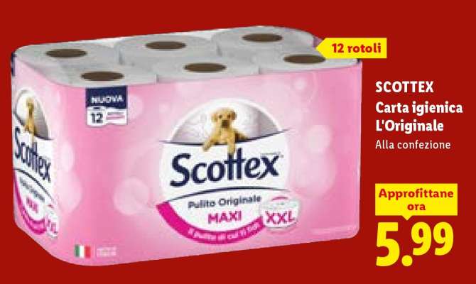 SCOTTEX Carta igienica L'Originale