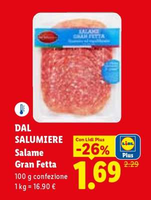 Dal Salumiere Salame “Gran Fetta”
