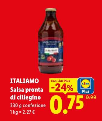 ITALIAMO Salsa pronta di ciliegino