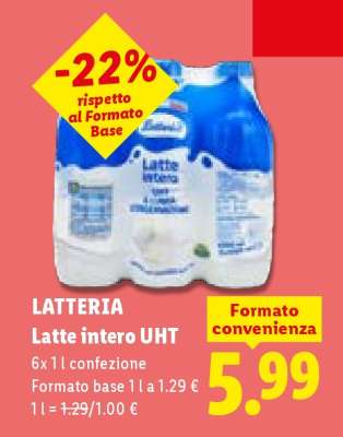 Latteria Latte intero UHT