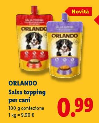 ORLANDO Salsa topping per cani