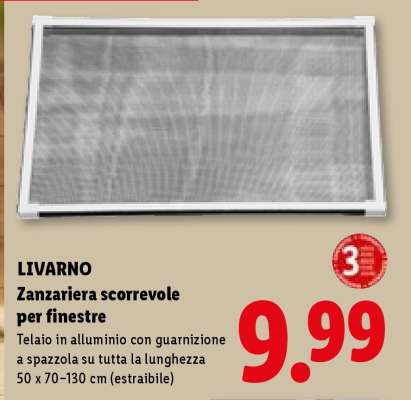 LIVARNO Zanzariera scorrevole per finestre
