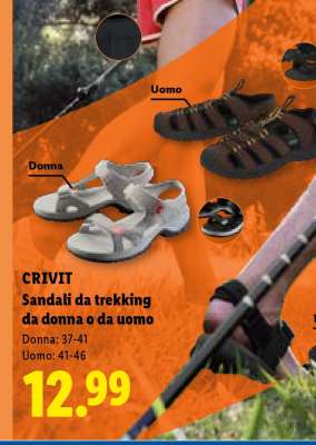 CRIVIT Sandali da trekking da donna o da uomo