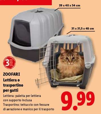 ZOOFARI Lettiera o trasportino per gatti