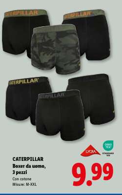 CATERPILLAR Boxer da uomo, 3 pezzi
