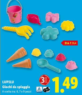 LUPILU Giochi da spiaggia