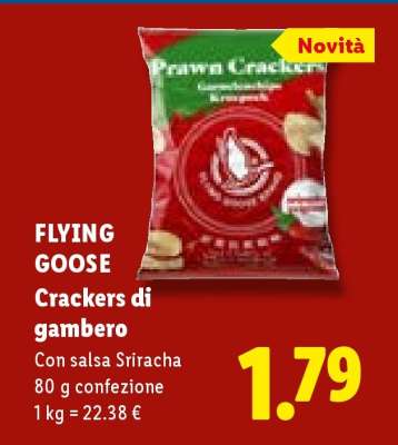 FLYING GOOSE Crackers di gambero