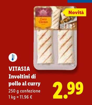 VITASIA Involtini di pollo al curry