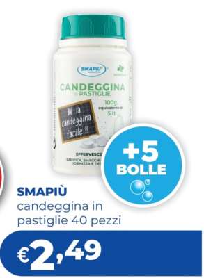 SMAPIÙ candeggina in pastiglie 40 pezzi